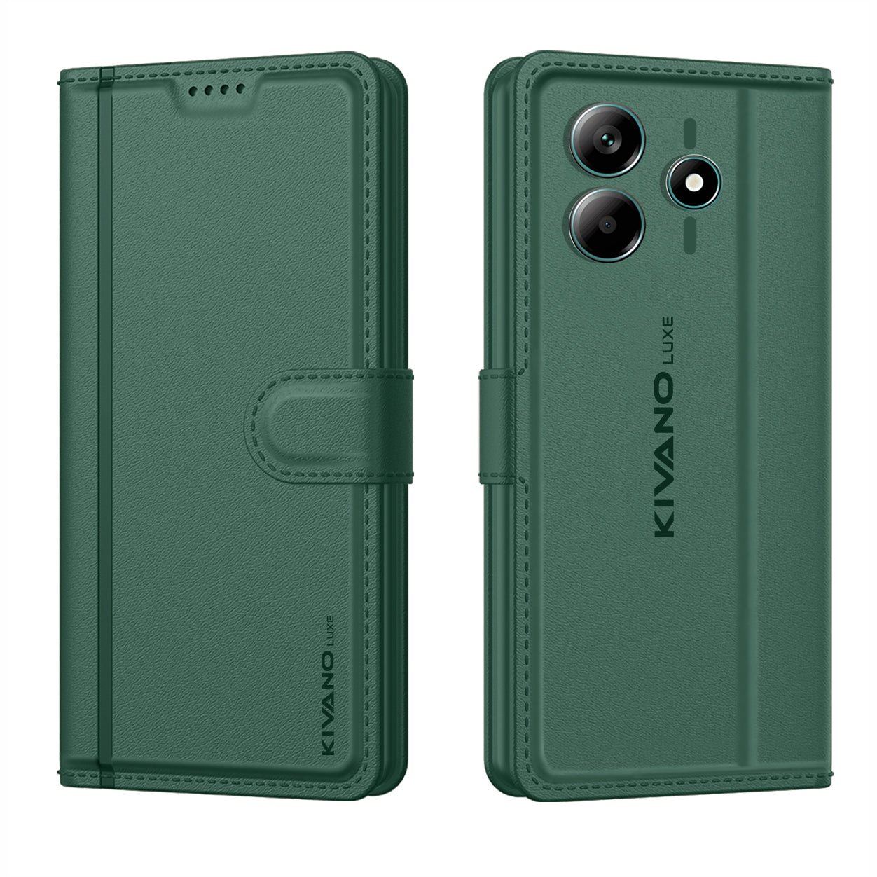 Redmi Note 14 5G Leather Flip Cover & Mobile Card Holder - Kivano Luxe