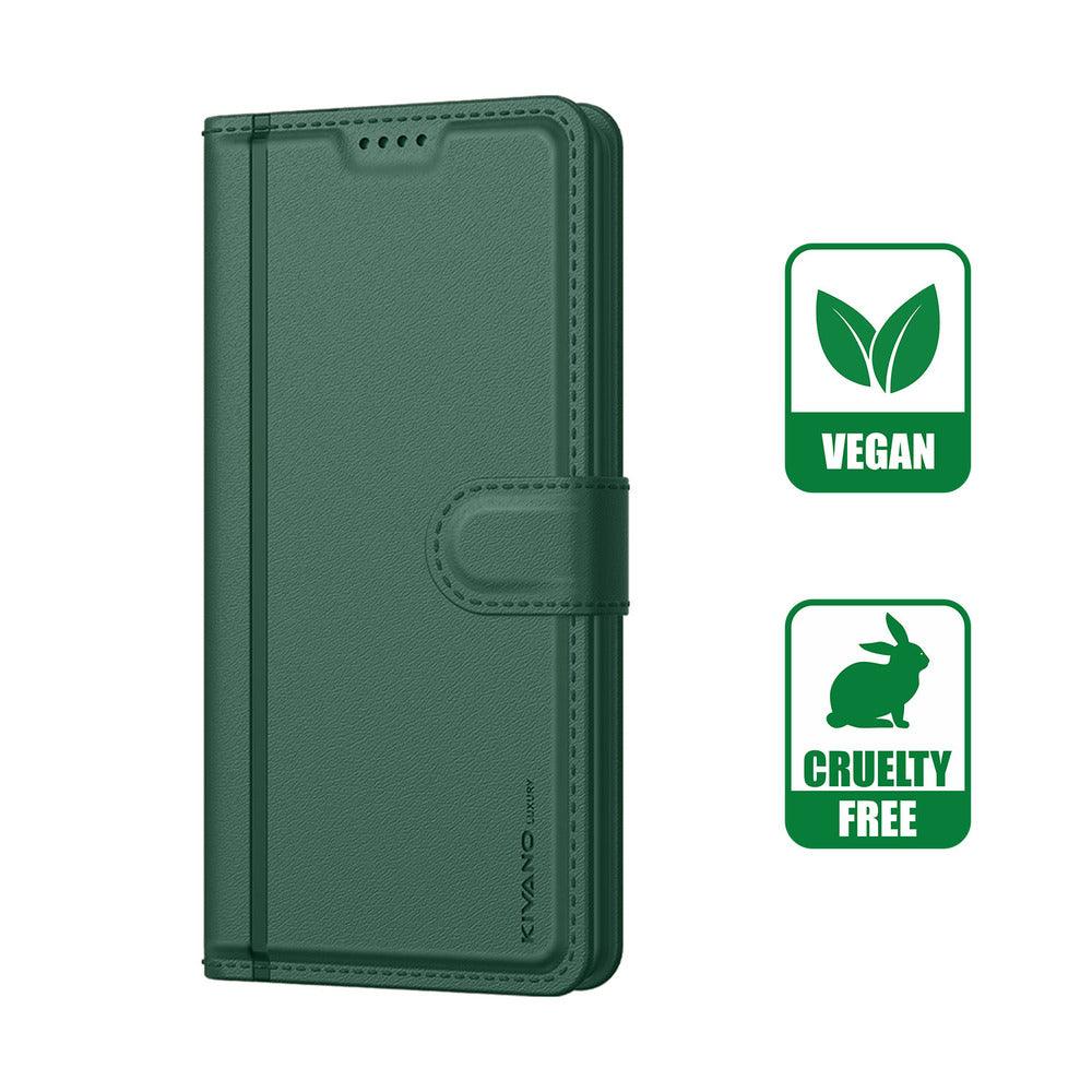 Samsung Galaxy M55 5G Leather Flip Cover & Mobile Card Holder - Kivano Luxe - Aibex