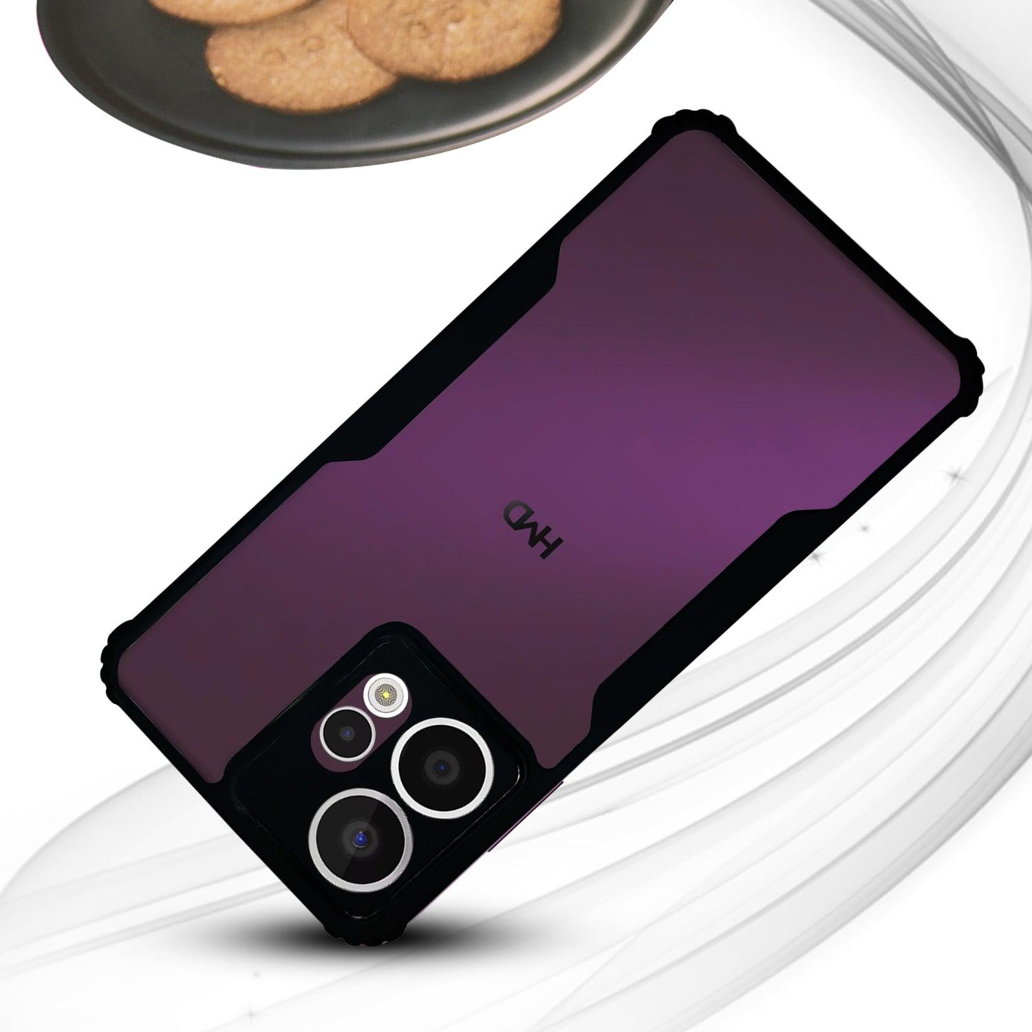 AIBEX Crystal Clear Back Cover Case for HMD Crest Max 5G | Shock Proof Design | Transparent Back Cover Case - Aibex