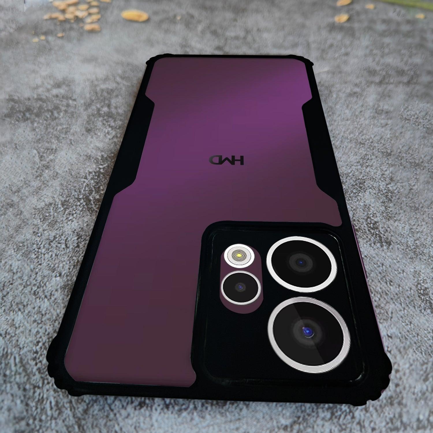 AIBEX Crystal Clear Back Cover Case for HMD Crest Max 5G | Shock Proof Design | Transparent Back Cover Case - Aibex