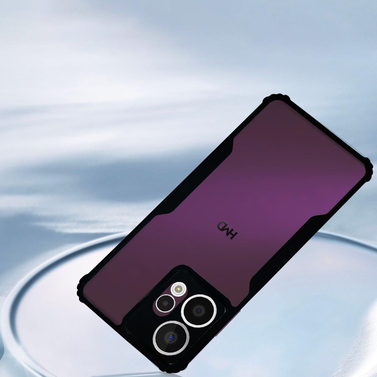 AIBEX Crystal Clear Back Cover Case for HMD Crest Max 5G | Shock Proof Design | Transparent Back Cover Case - Aibex