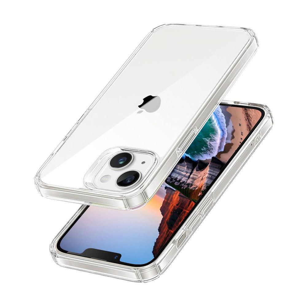 Aibex Designed for Apple iPhone 15 Cover | Camera Protection Back Cover Case (TPU + Polycarbonate | Crystal Transparent) - Aibex