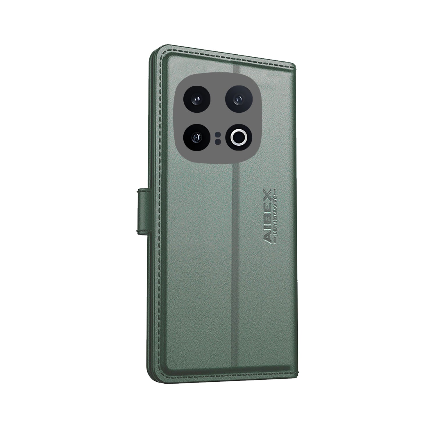 OnePlus 13 Aibex PU Leather Flip Cover Green