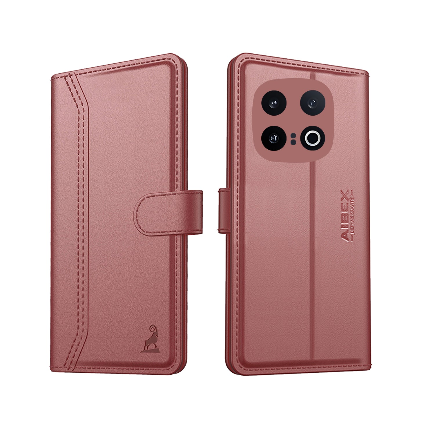 IQOO 13 5G Aibex PU Leather Flip Cover Foldable Stand & Pocket Magnetic Closure