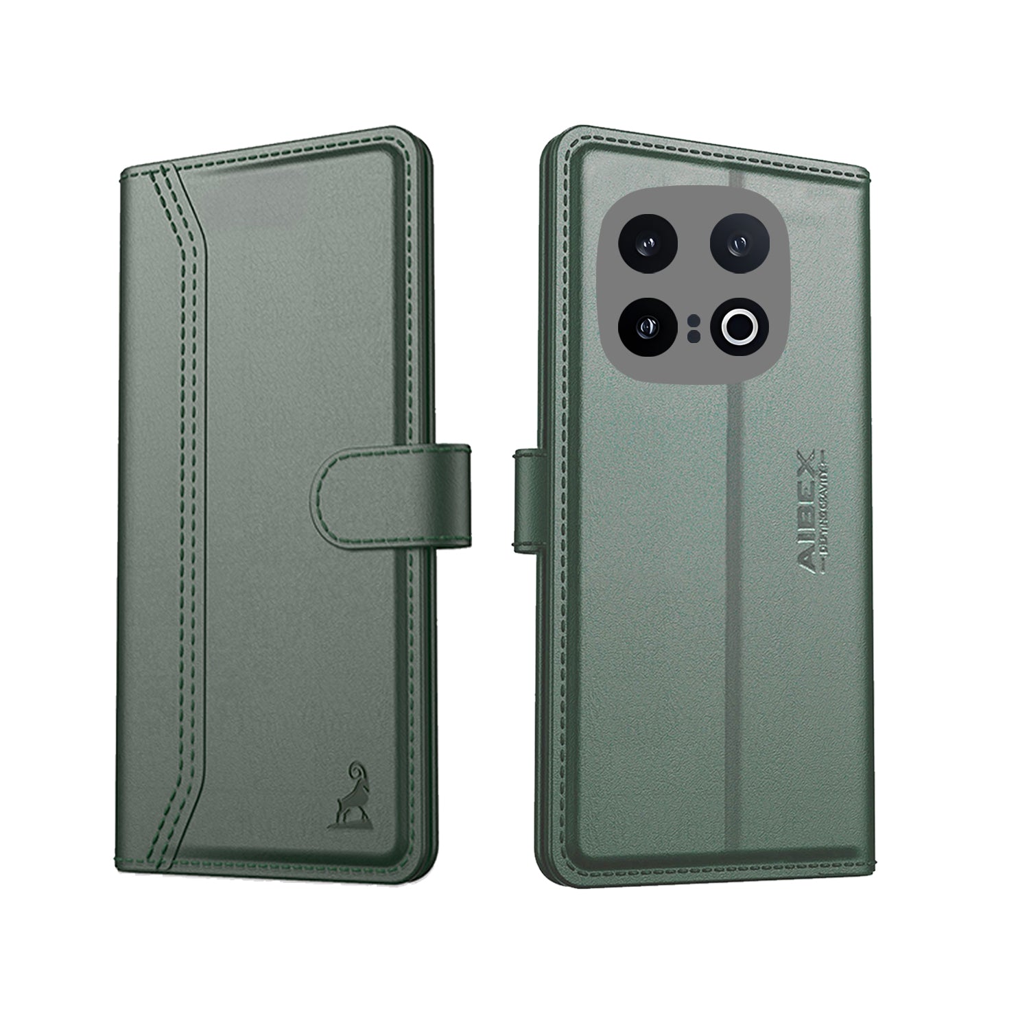 OnePlus 13 5G Aibex PU Leather Flip Cover Foldable Stand & Pocket Magnetic Closure