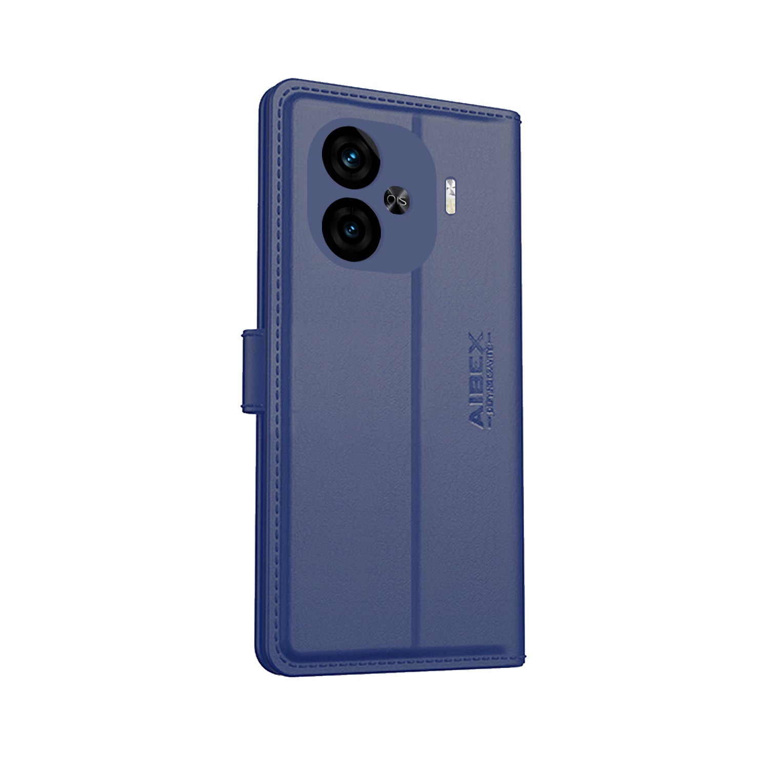 iQOO Neo 10R 5G Aibex PU Leather Flip Cover Blue