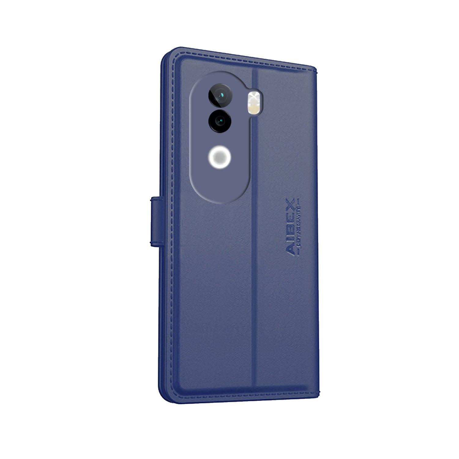Vivo v40e 5G Aibex PU Leather Flip Cover Foldable Stand & Pocket Magnetic Closure - Aibex