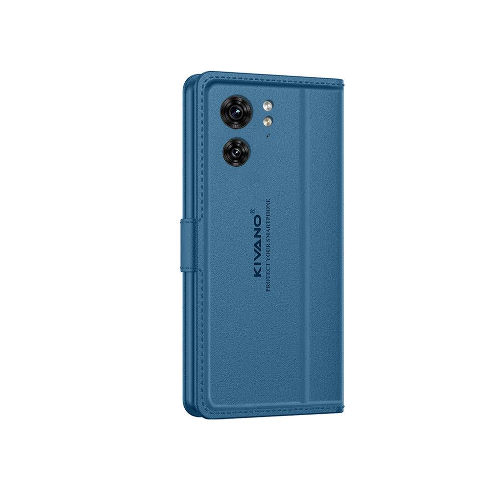 Motorola Edge 40 Leather Flip Cover & Mobile Card Holder - Kivano Luxe - Aibex