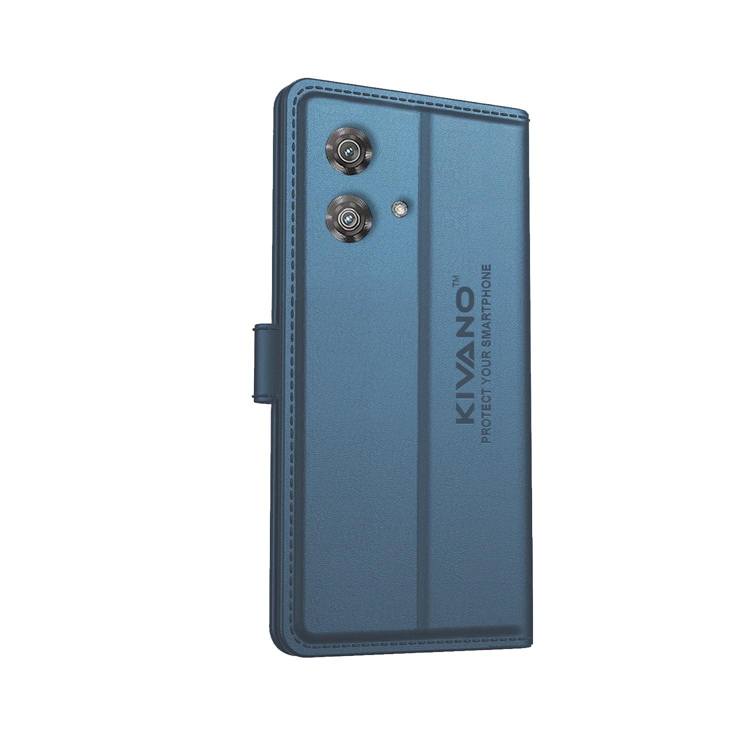 KIVANO Compatible with Motorola edge 40 neo Flip Cover | Leather Finish | Inside Pockets & Inbuilt Stand | Shockproof Wallet Style Magnetic Closure Back Cover Case - Aibex