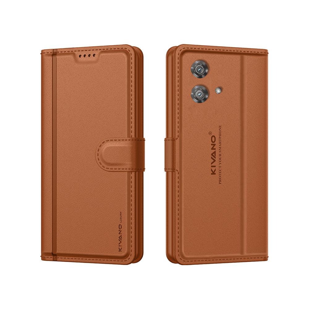 Motorola Edge 40 Neo Leather Flip Cover & Mobile Card Holder - Kivano Luxe - Aibex