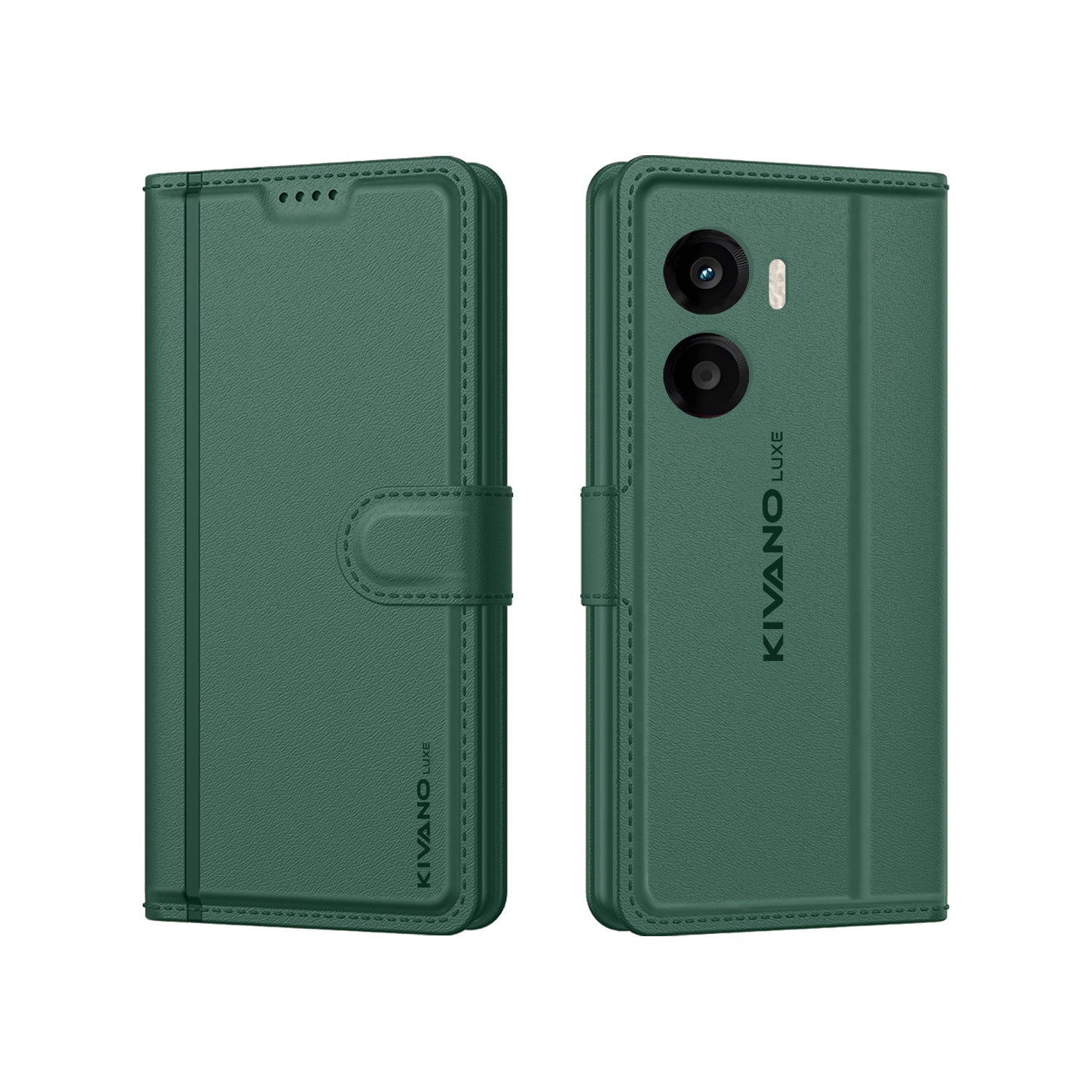 Vivo Y29 5G Leather Wallet Case with Stylish Flip Cover, Card Holder, and Stand KIVANO LUXE