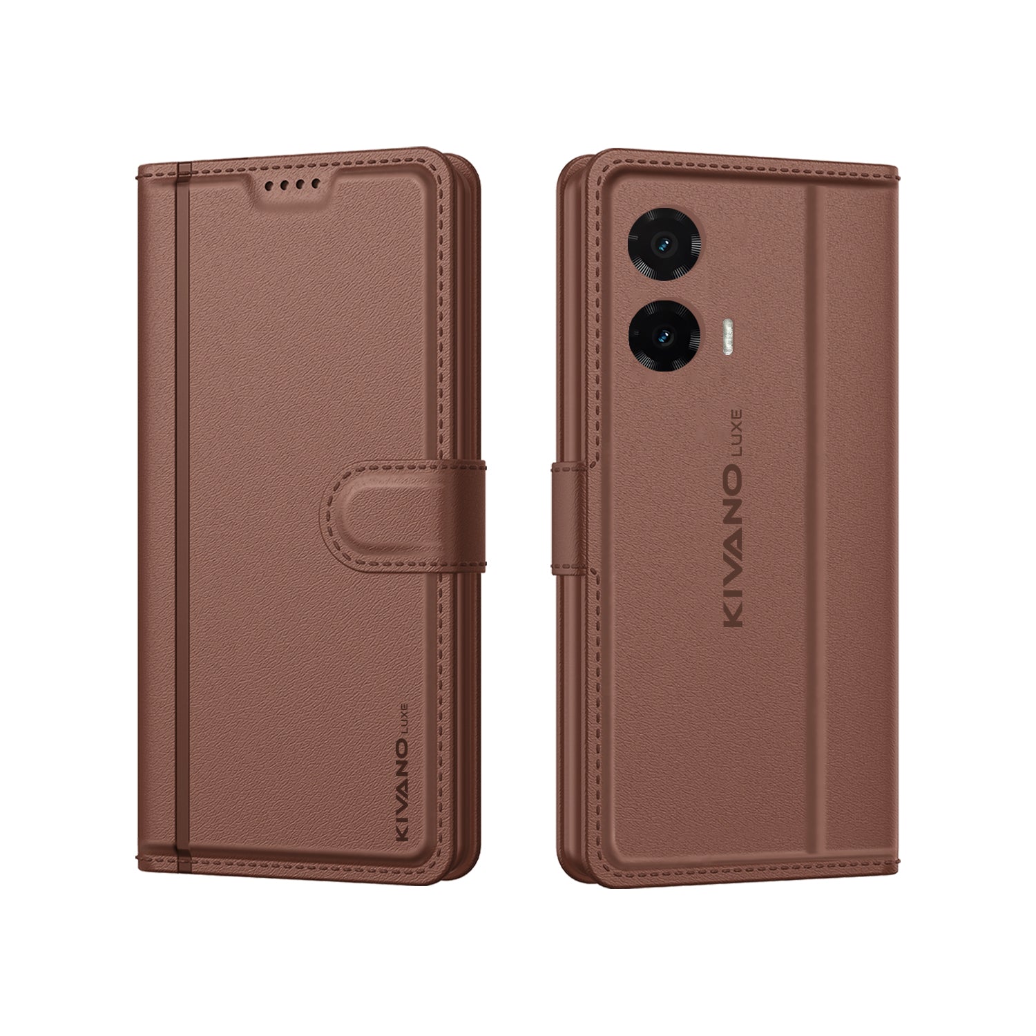 Motorola g35 5G Leather Flip Cover & Mobile Card Holder - Kivano Luxe