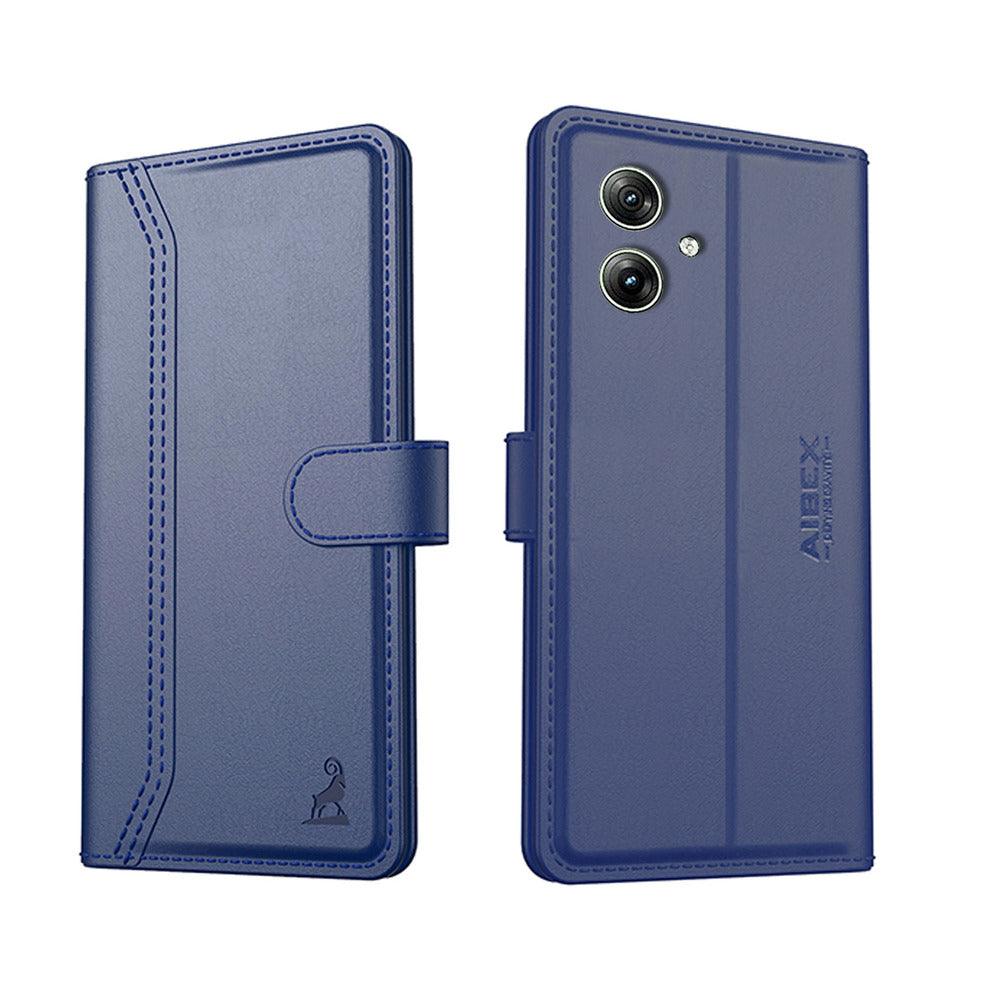 Motorola G54 5G Aibex PU Leather Flip Cover Foldable Stand & Pocket Magnetic Closure - Aibex