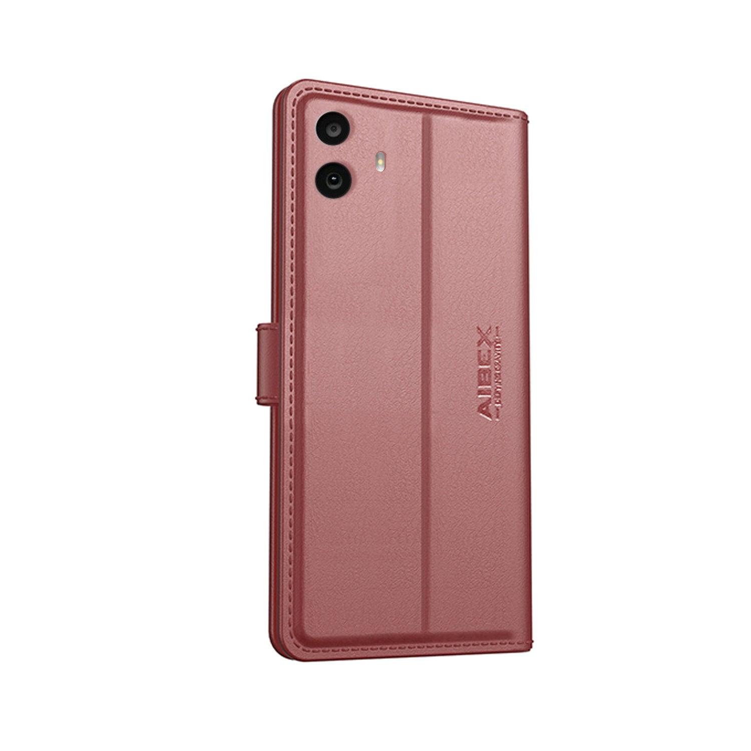 Realme P2 Pro Aibex PU Leather Flip Cover Foldable Stand & Pocket Magnetic Closure - Aibex