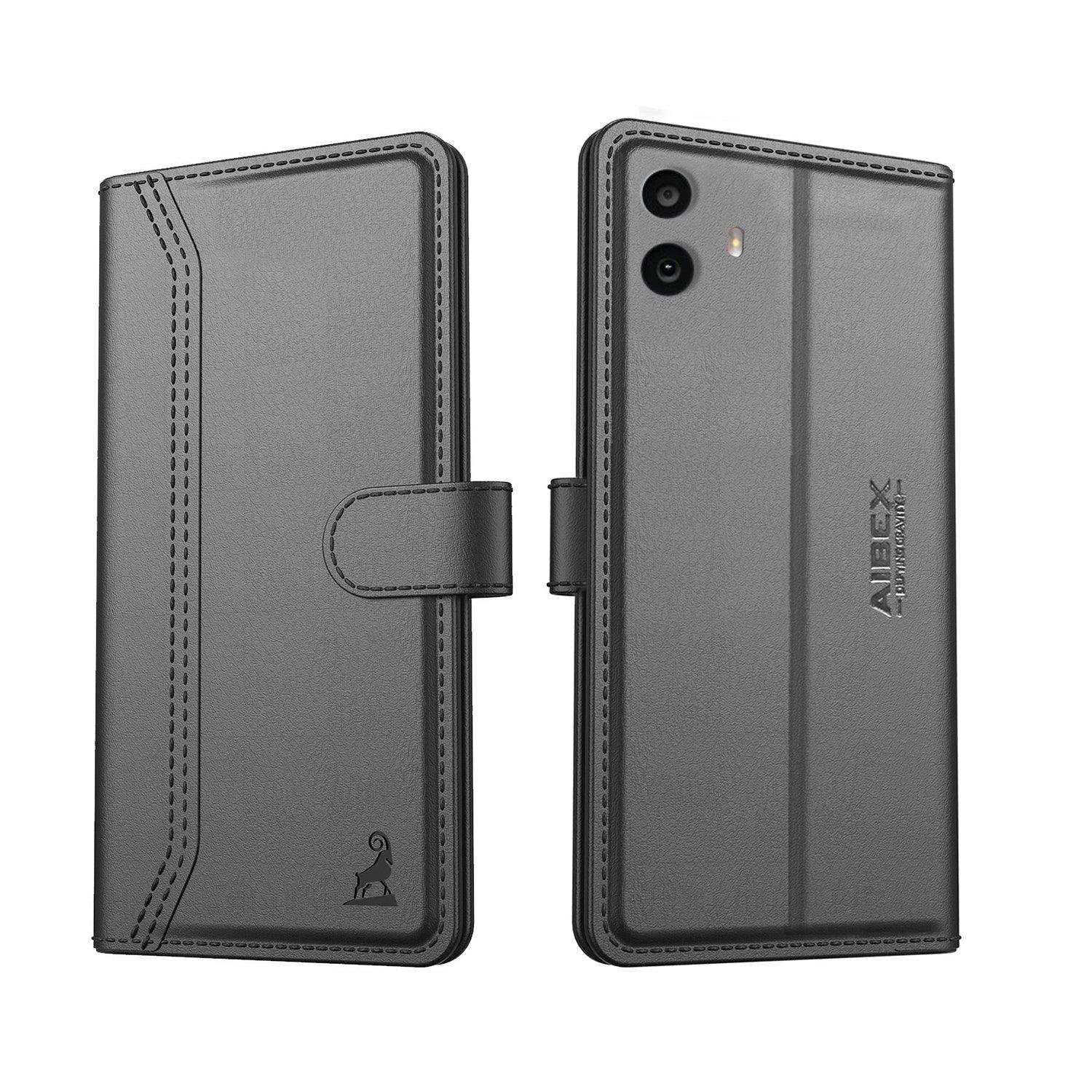 Realme P2 Pro Aibex PU Leather Flip Cover Foldable Stand & Pocket Magnetic Closure - Aibex