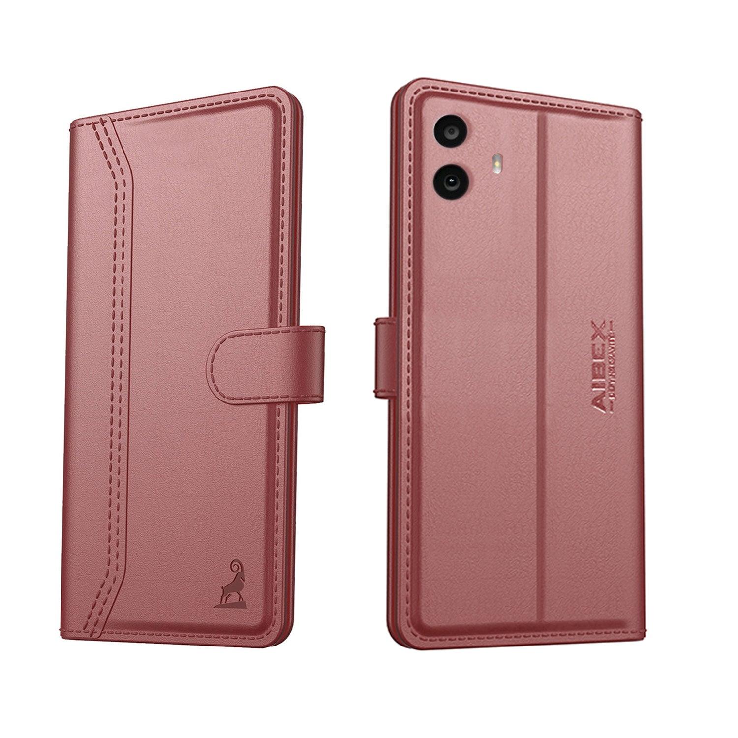 Realme P2 Pro Aibex PU Leather Flip Cover Foldable Stand & Pocket Magnetic Closure - Aibex