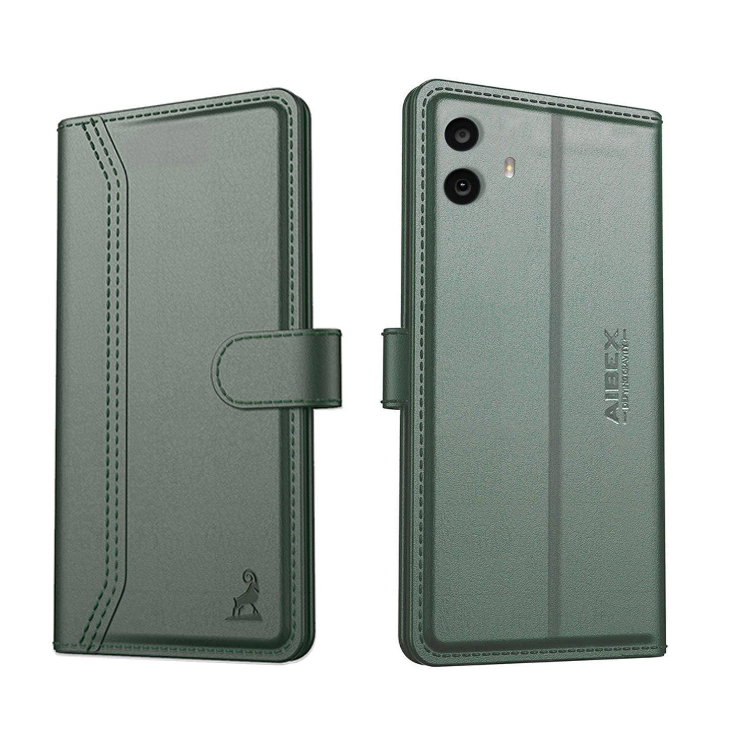 Realme P2 Pro Aibex PU Leather Flip Cover Foldable Stand & Pocket Magnetic Closure - Aibex