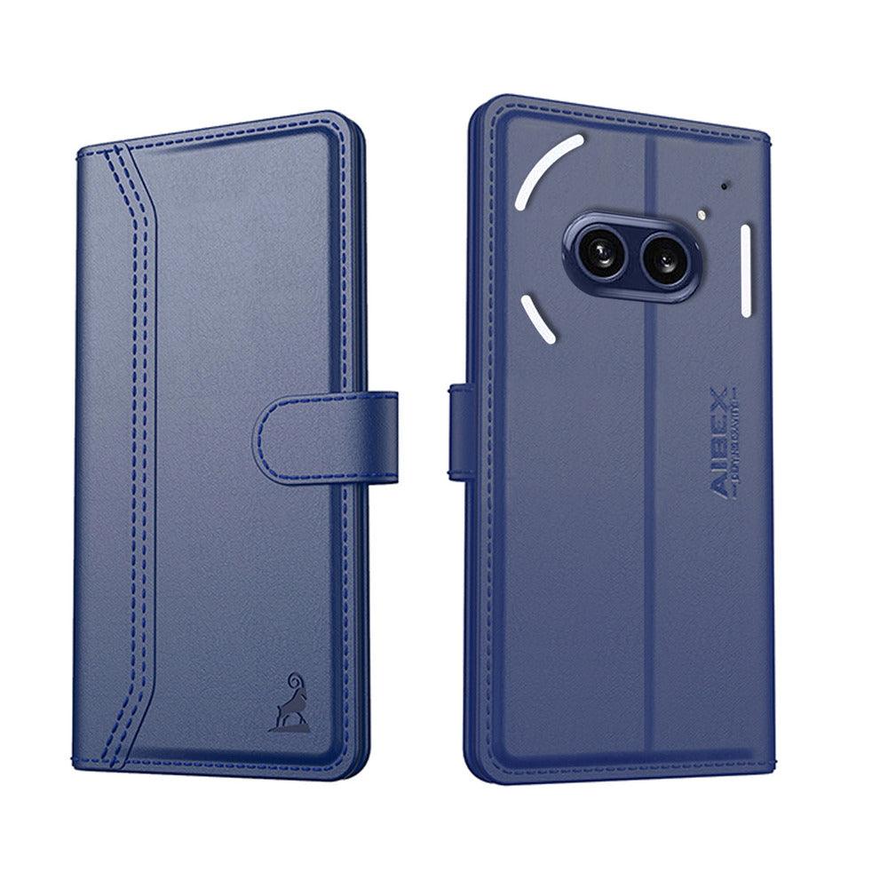 Nothing 2A Aibex PU Leather Flip Cover Foldable Stand & Pocket Magnetic Closure - Aibex