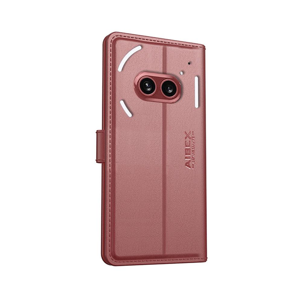 Nothing 2A Aibex PU Leather Flip Cover Foldable Stand & Pocket Magnetic Closure - Aibex