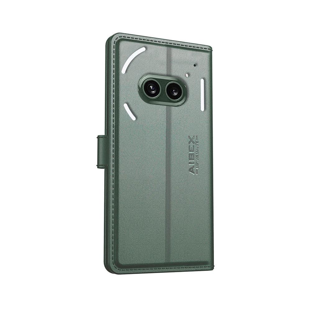 Nothing 2A Aibex PU Leather Flip Cover Foldable Stand & Pocket Magnetic Closure - Aibex