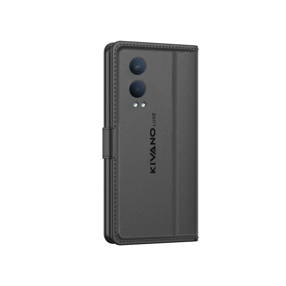 Leather Wallet Case for oneplus nord ce 4 lite Stylish Flip Folio Cover with Card Holder, Stand -KIVANO LUXE - Aibex