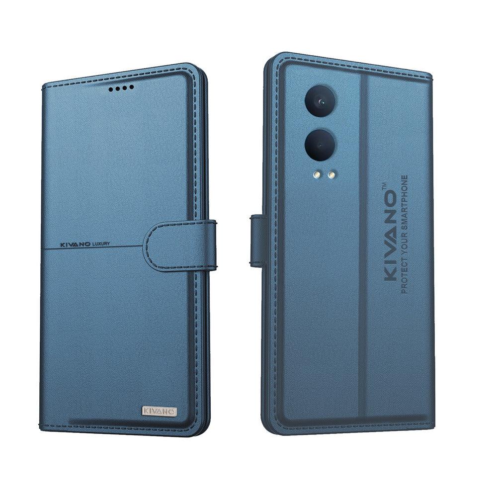 KIVANO Compatible with OnePlus Nord CE 4 Lite Flip Cover | Leather Finish | Inside Pockets & Inbuilt Stand | Shockproof Wallet Style Magnetic Closure Back Cover Case - Aibex