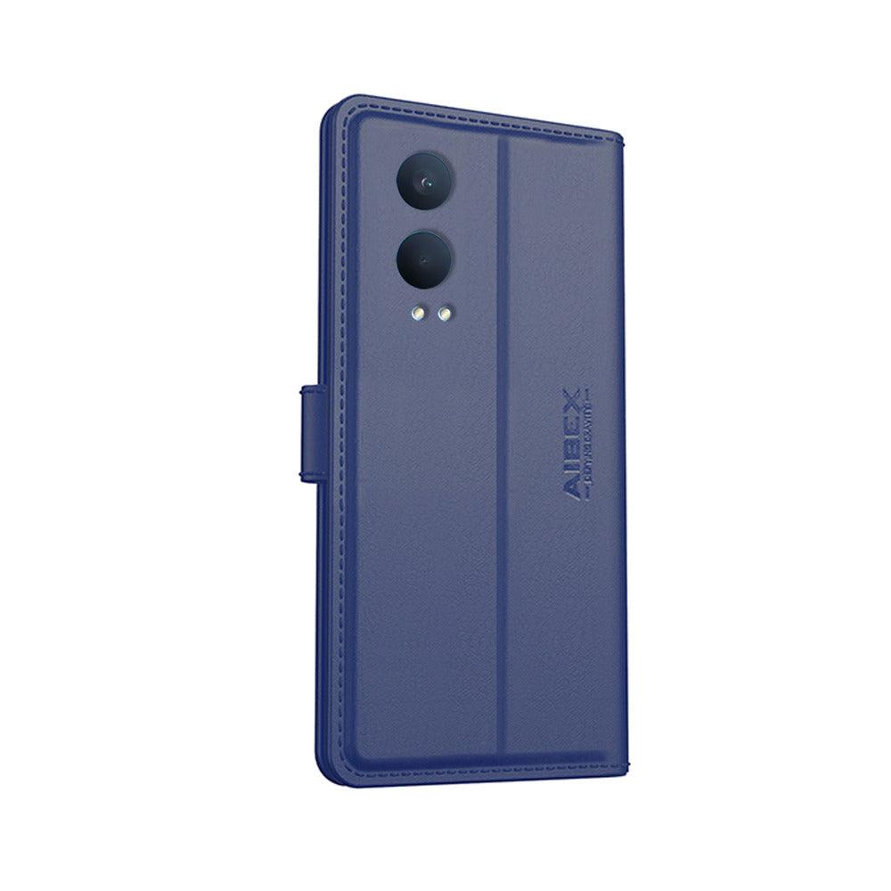 OnePlus Nord Ce 4 Lite Aibex PU Leather Flip Cover Foldable Stand & Pocket Magnetic Closure - Aibex