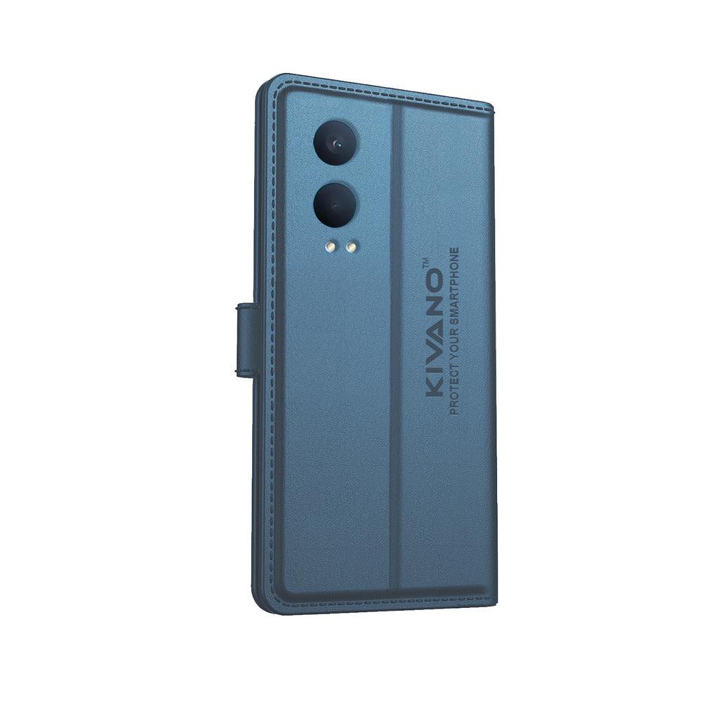 KIVANO Compatible with OnePlus Nord CE 4 Lite Flip Cover | Leather Finish | Inside Pockets & Inbuilt Stand | Shockproof Wallet Style Magnetic Closure Back Cover Case - Aibex