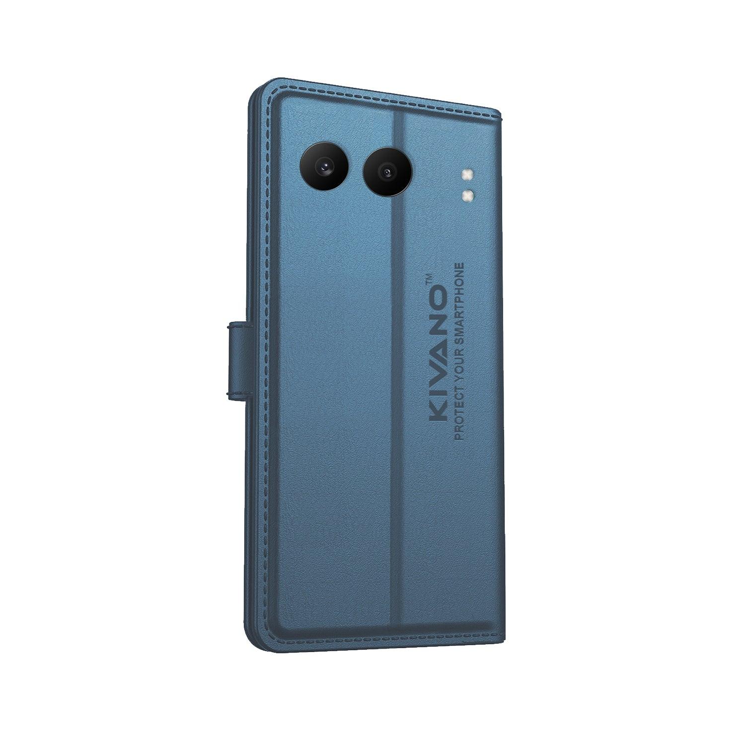 KIVANO Compatible with Oneplus Nord 4 Flip Cover | Leather Finish | Inside Pockets & Inbuilt Stand | Shockproof Wallet Style Magnetic Closure Back Cover Case - Aibex