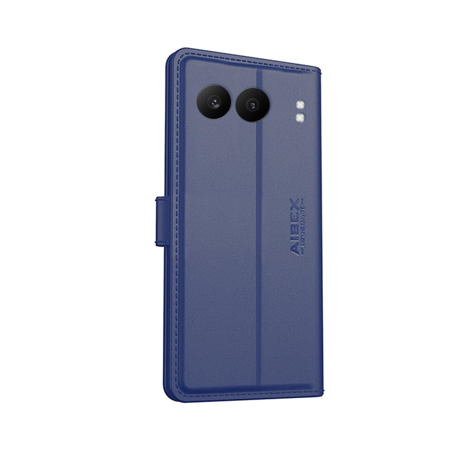 Oneplus Nord 4 Aibex PU Leather Flip Cover Foldable Stand & Pocket Magnetic Closure - Aibex