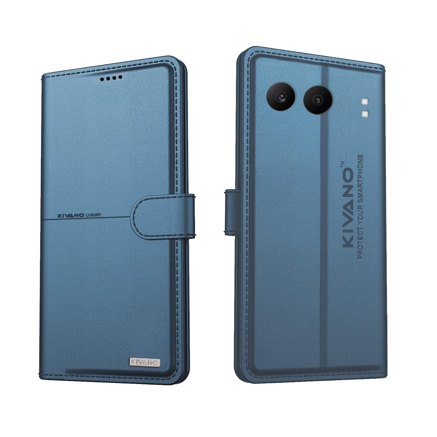 KIVANO Compatible with Oneplus Nord 4 Flip Cover | Leather Finish | Inside Pockets & Inbuilt Stand | Shockproof Wallet Style Magnetic Closure Back Cover Case - Aibex