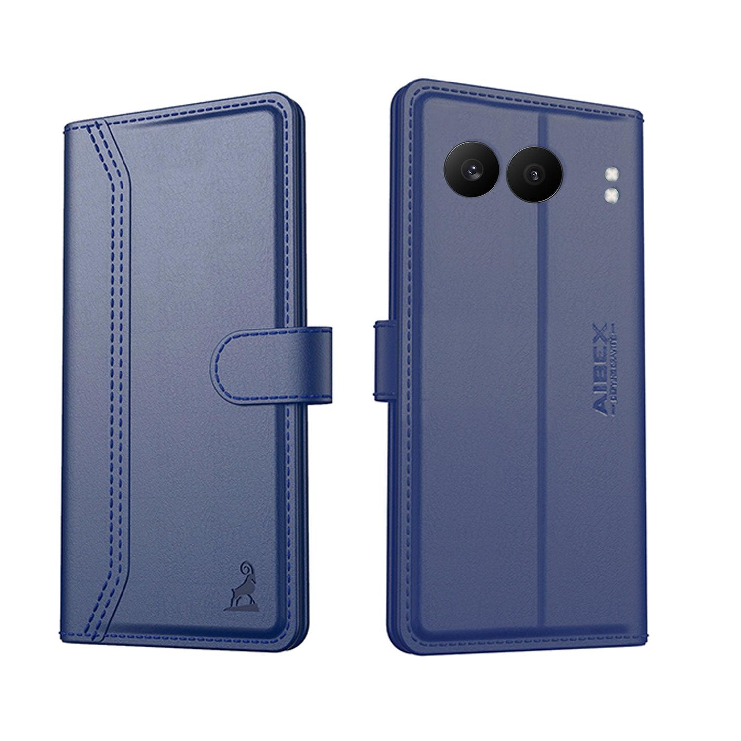 Oneplus Nord 4 Aibex PU Leather Flip Cover Foldable Stand & Pocket Magnetic Closure - Aibex