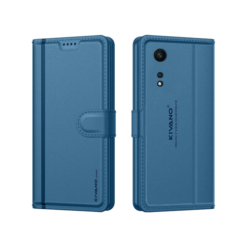 Oppo A58 4G Leather Flip Cover & Mobile Card Holder - Kivano Luxe - Aibex