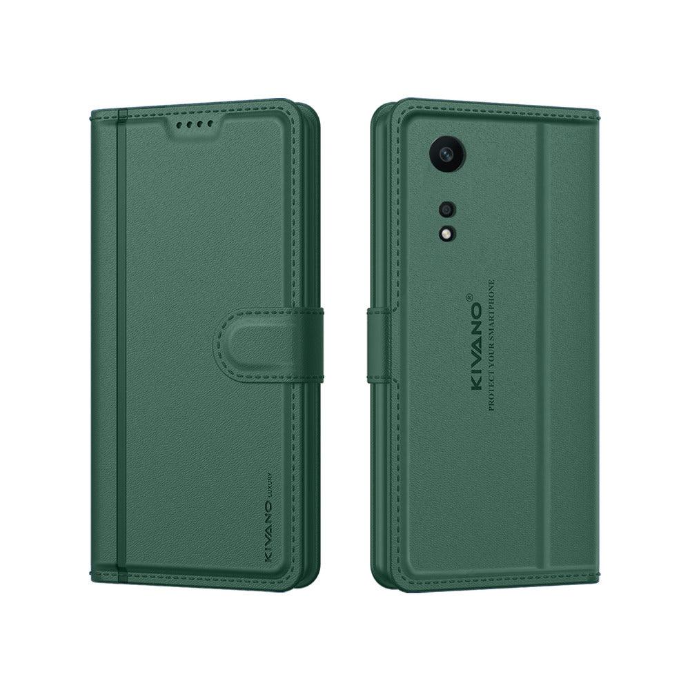 Oppo A58 4G Leather Flip Cover & Mobile Card Holder - Kivano Luxe - Aibex