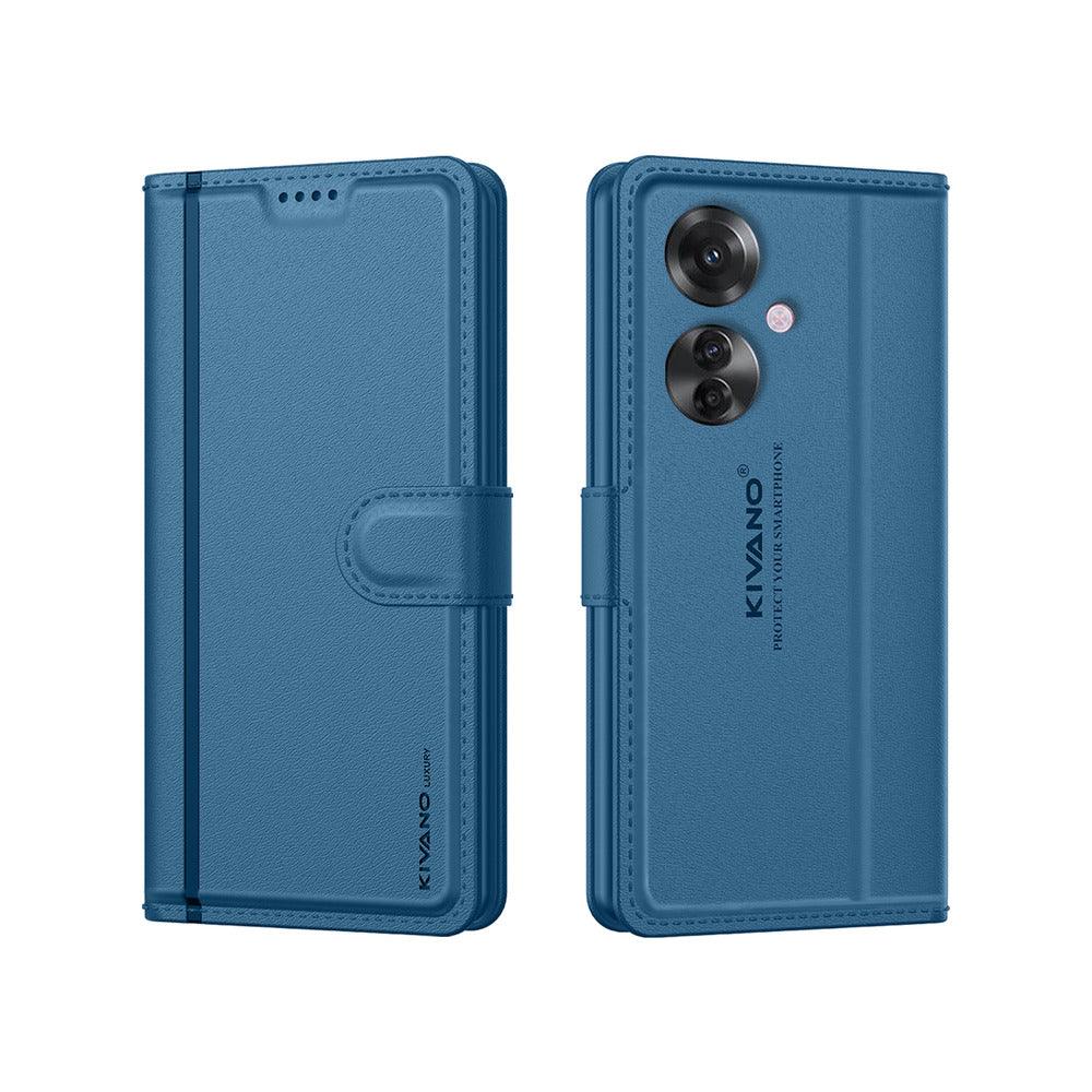Oppo F25 Pro 5G Leather Flip Cover & Mobile Card Holder - Kivano Luxe - Aibex