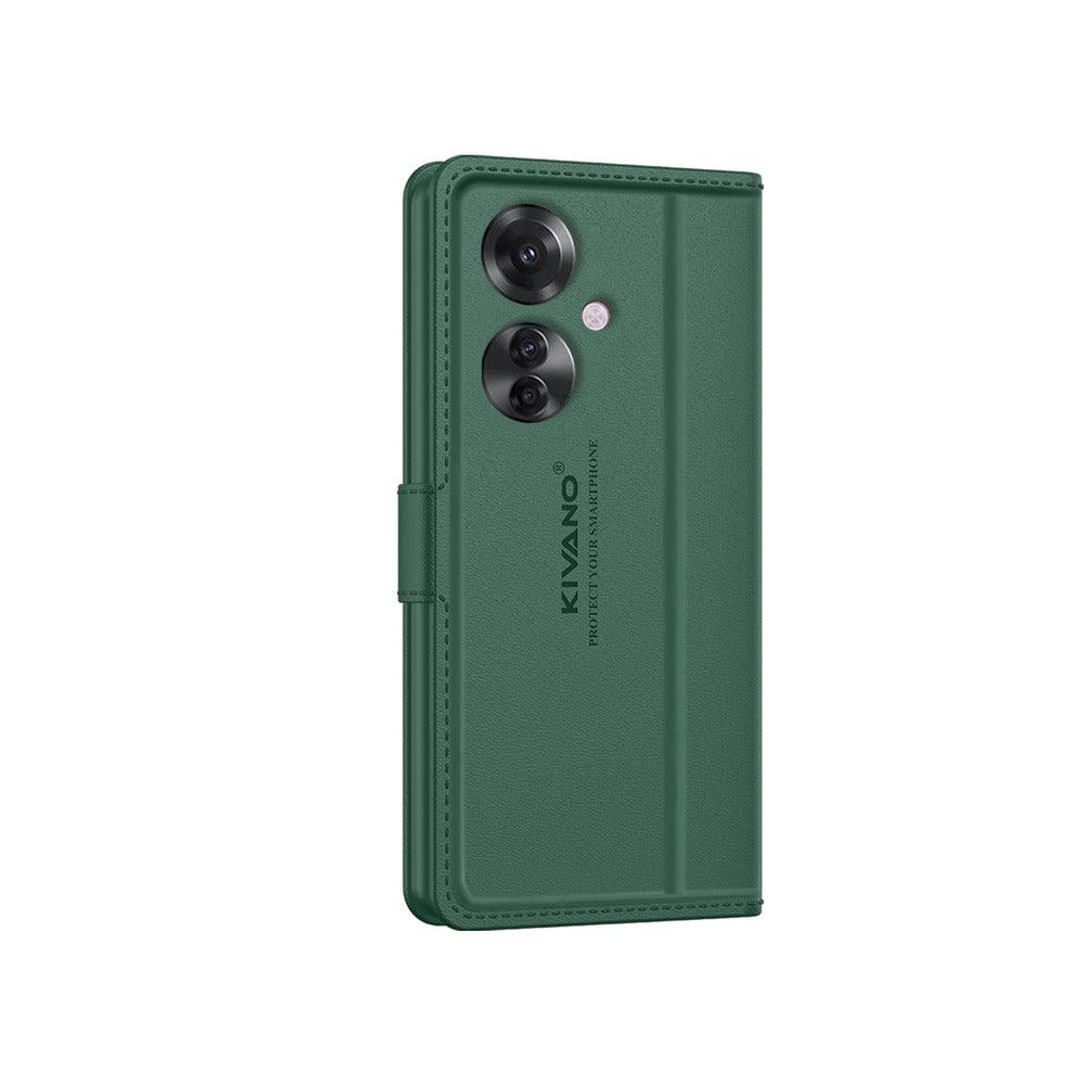 Oppo F25 Pro 5G Leather Flip Cover & Mobile Card Holder - Kivano Luxe - Aibex