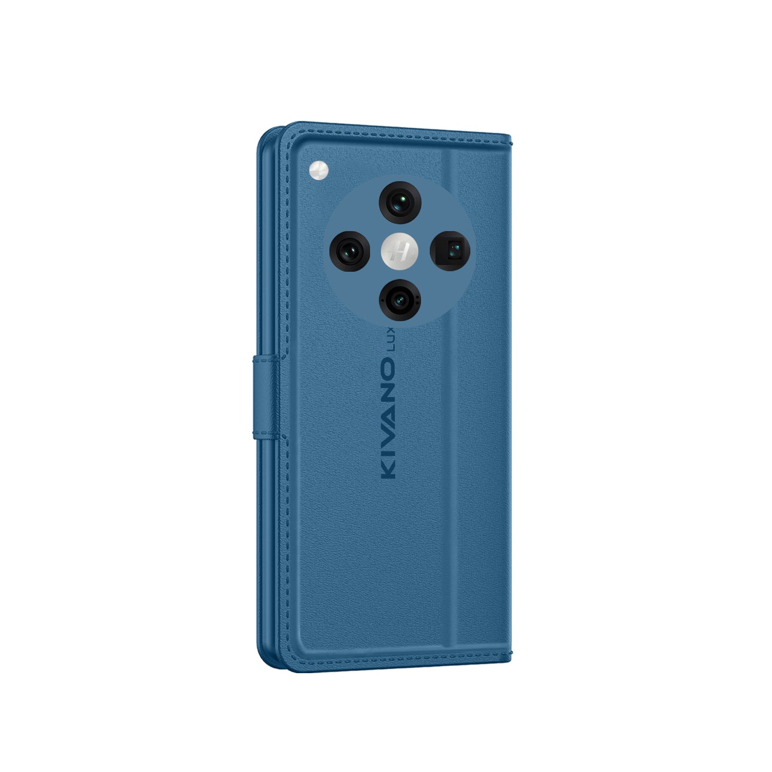 Oppo Find X8 5G Leather Flip Cover & Mobile Card Holder - Kivano Luxe Blue