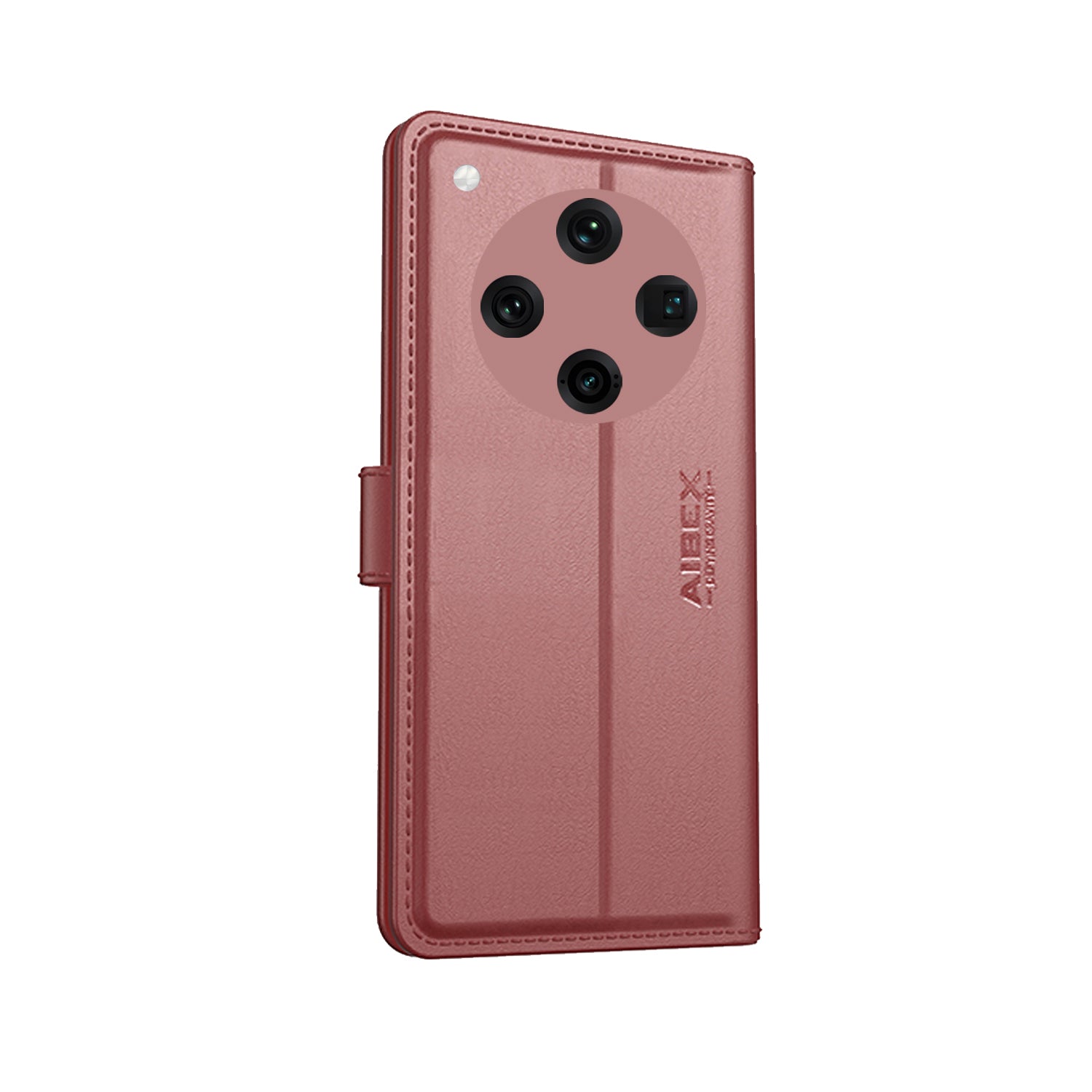 Oppo Find X8 5G Aibex PU Leather Flip Cover Foldable Stand & Pocket Magnetic Closure