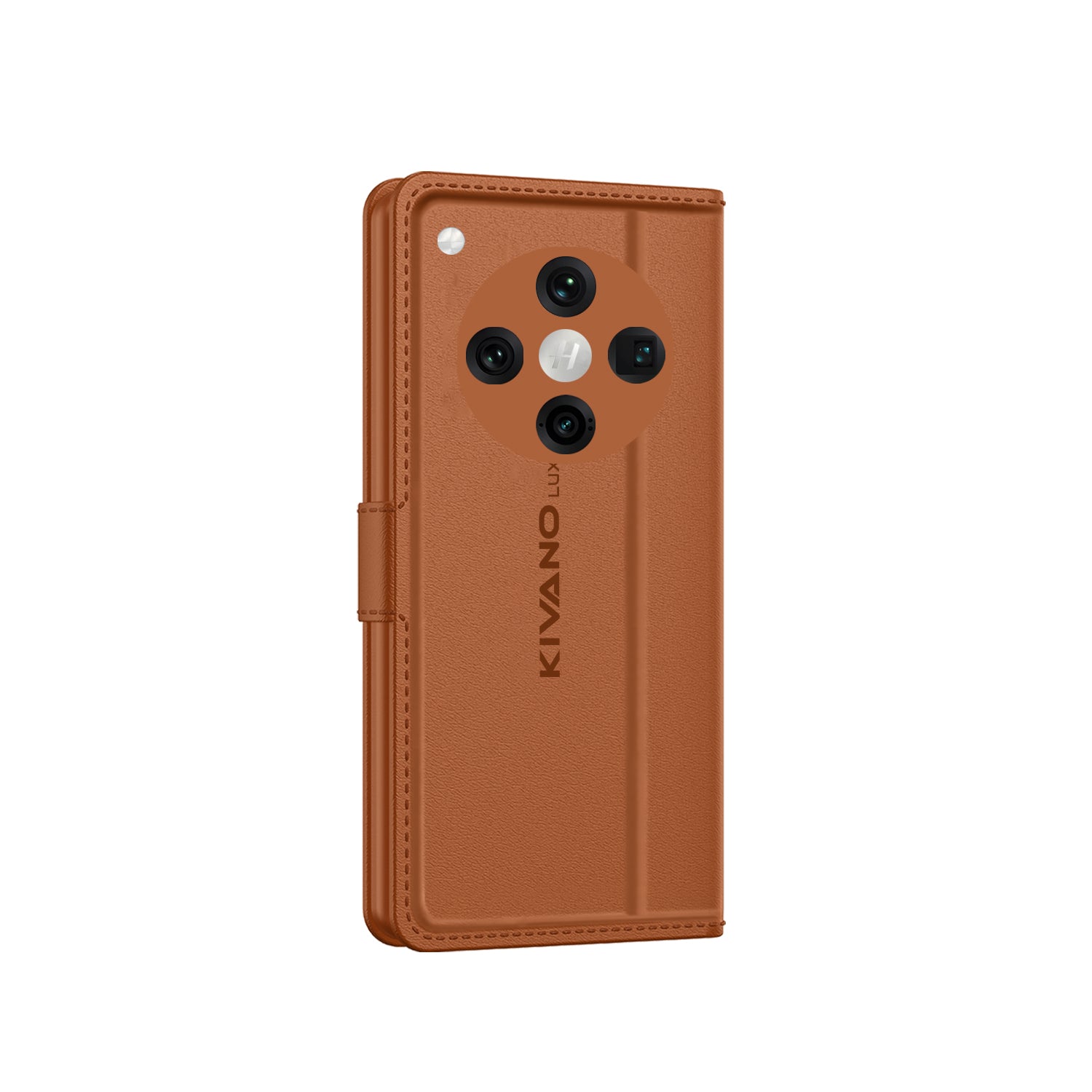 Oppo Find X8 5G Leather Flip Cover & Mobile Card Holder - Kivano Luxe Brown