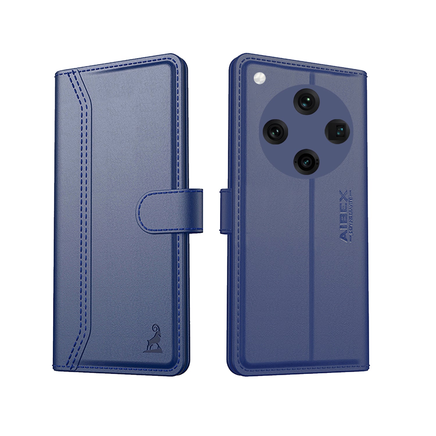 Oppo Find X8 5G Aibex PU Leather Flip Cover Foldable Stand & Pocket Magnetic Closure