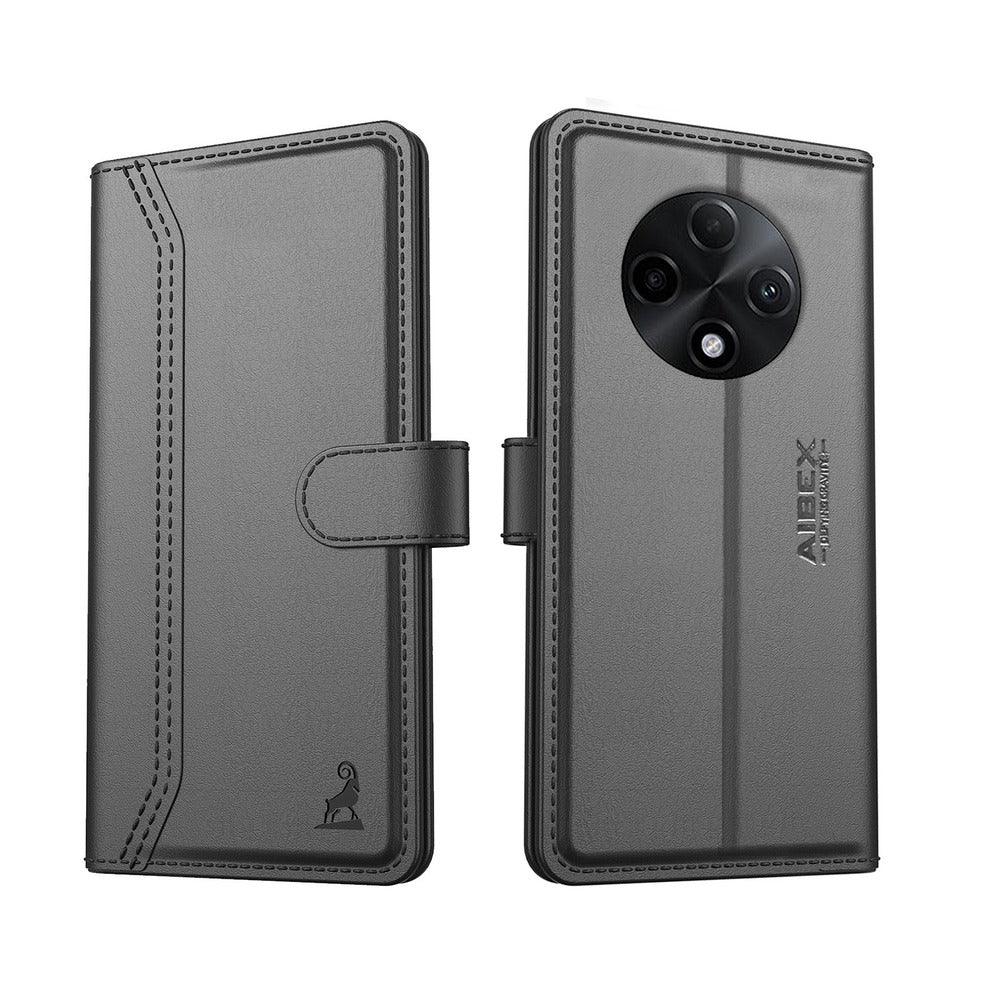 Vivo Y18 4g Aibex PU Leather Flip Cover Foldable Stand & Pocket Magnetic Closure - Aibex