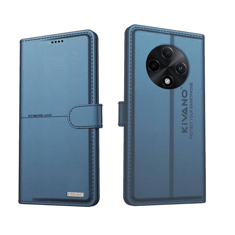 KIVANO Compatible with Oppo f27 pro plus Flip Cover | Leather Finish | Inside Pockets & Inbuilt Stand | Shockproof Wallet Style Magnetic Closure Back Cover Case - Aibex