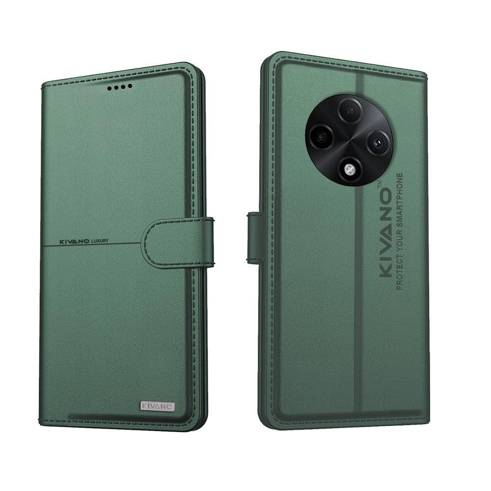 KIVANO Compatible with Oppo f27 pro plus Flip Cover | Leather Finish | Inside Pockets & Inbuilt Stand | Shockproof Wallet Style Magnetic Closure Back Cover Case - Aibex