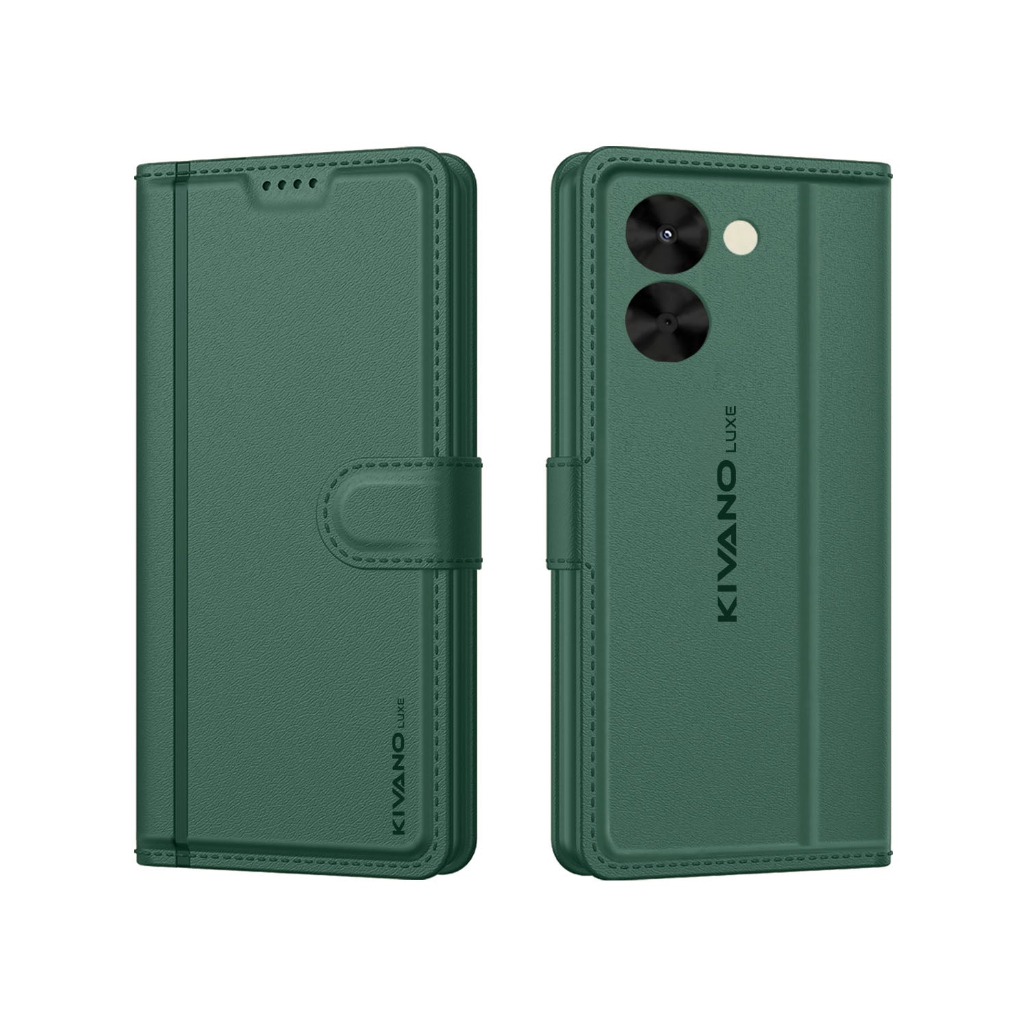 Poco C71 5G Flip Cover And Case Green 2