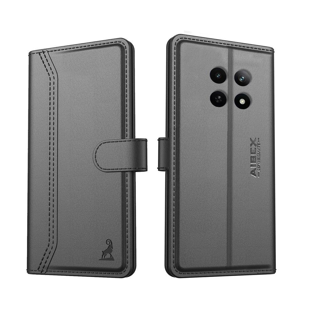 Realme C65 5g Aibex PU Leather Flip Cover Foldable Stand & Pocket Magnetic Closure - Aibex