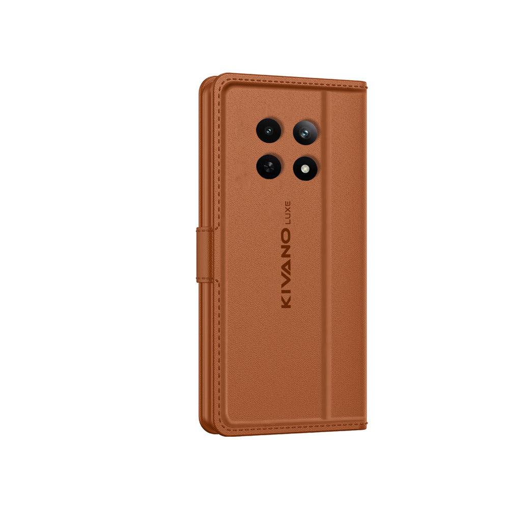 REALME 12 5G Leather Flip Cover & Mobile Card Holder - Kivano Luxe - Aibex