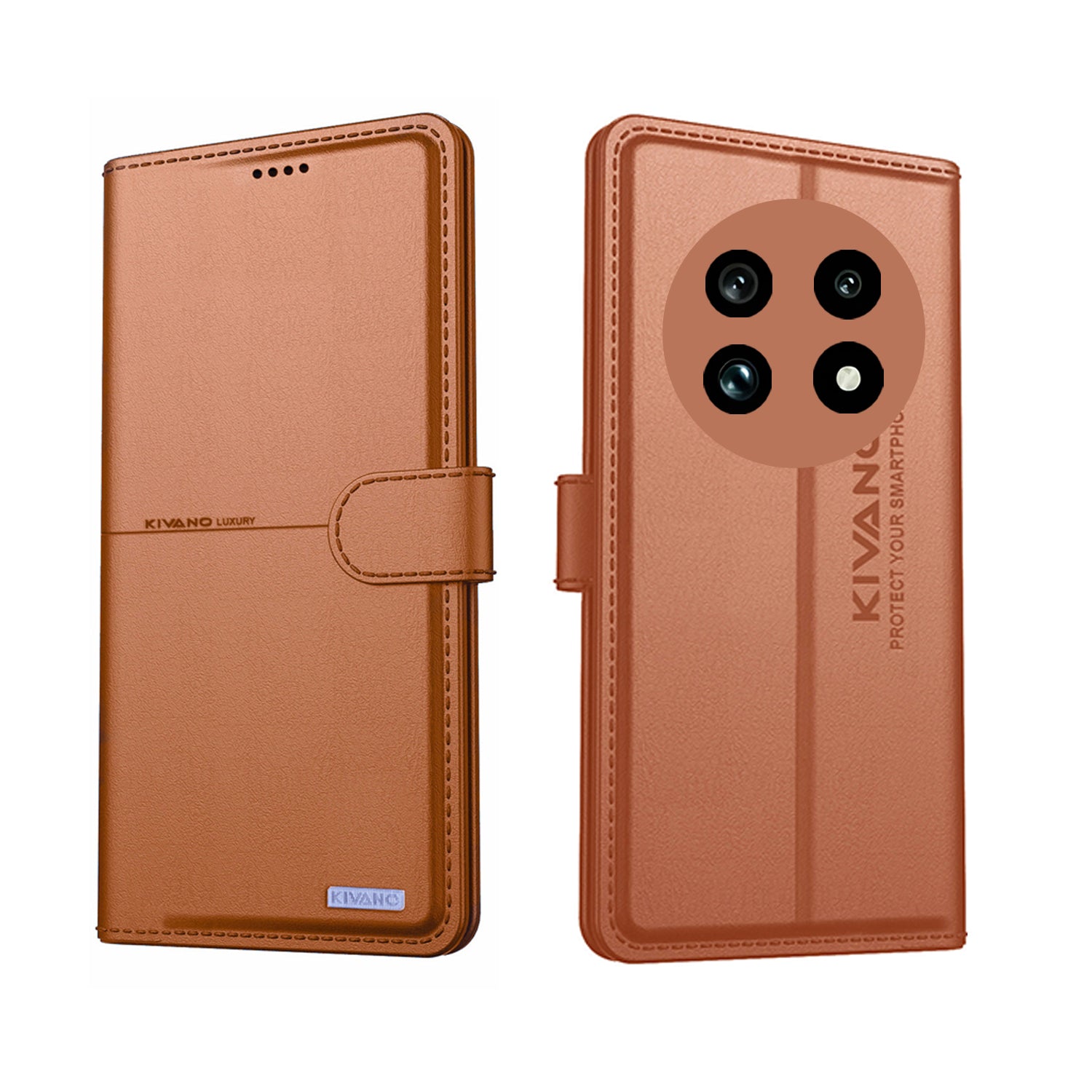 Realme A4 5G Leather Flip Cover And Case With Mobile Card Holder KIVANO FLIP