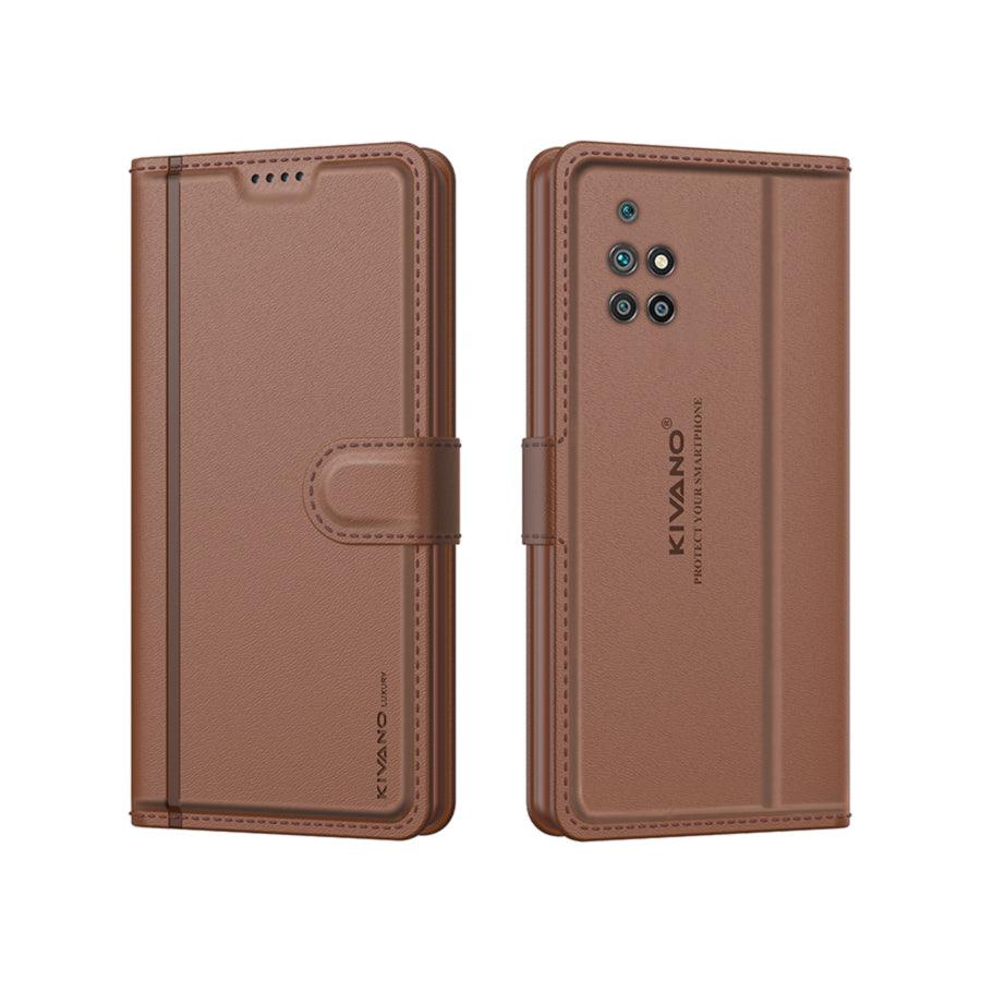Leather Wallet Case for Xiaomi Redmi 10 Prime ?Stylish Flip Folio Cover with Card Holder, Stand, Ideal for Both Men and Women-KIVANO LUXE - Aibex