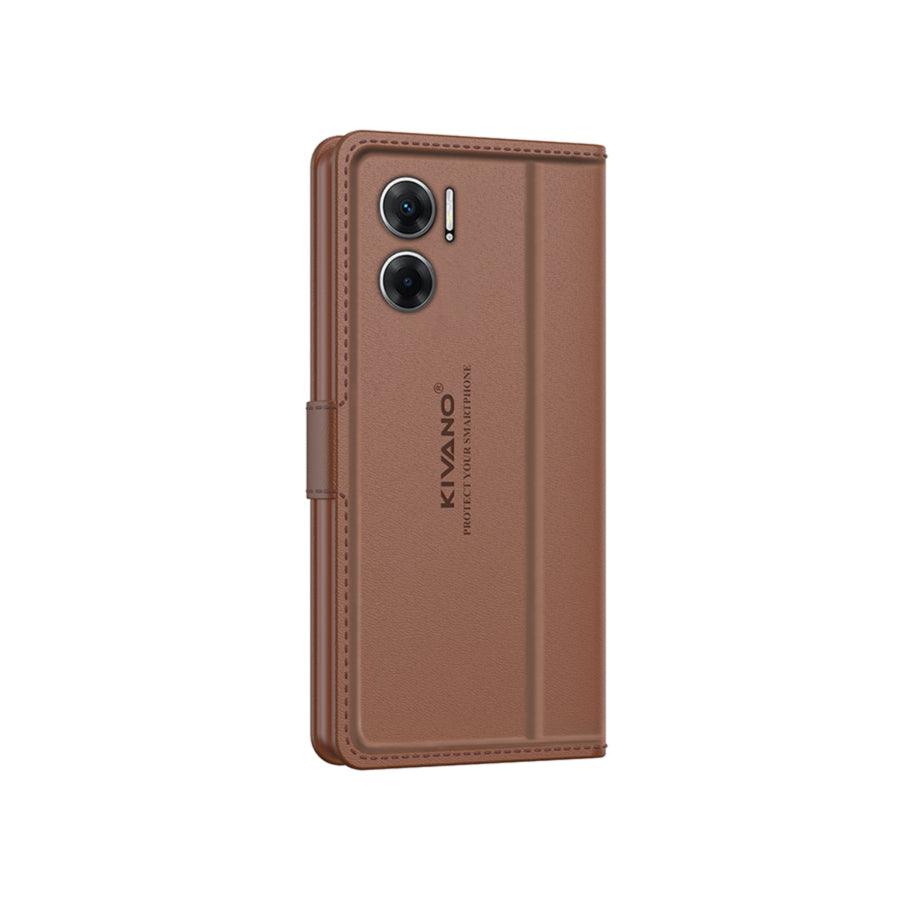 Leather Wallet Case for Xiaomi Redmi 11 Prime 5G ?Stylish Flip Folio Cover with Card Holder, Stand, Ideal for Both Men and Women-KIVANO LUXE - Aibex