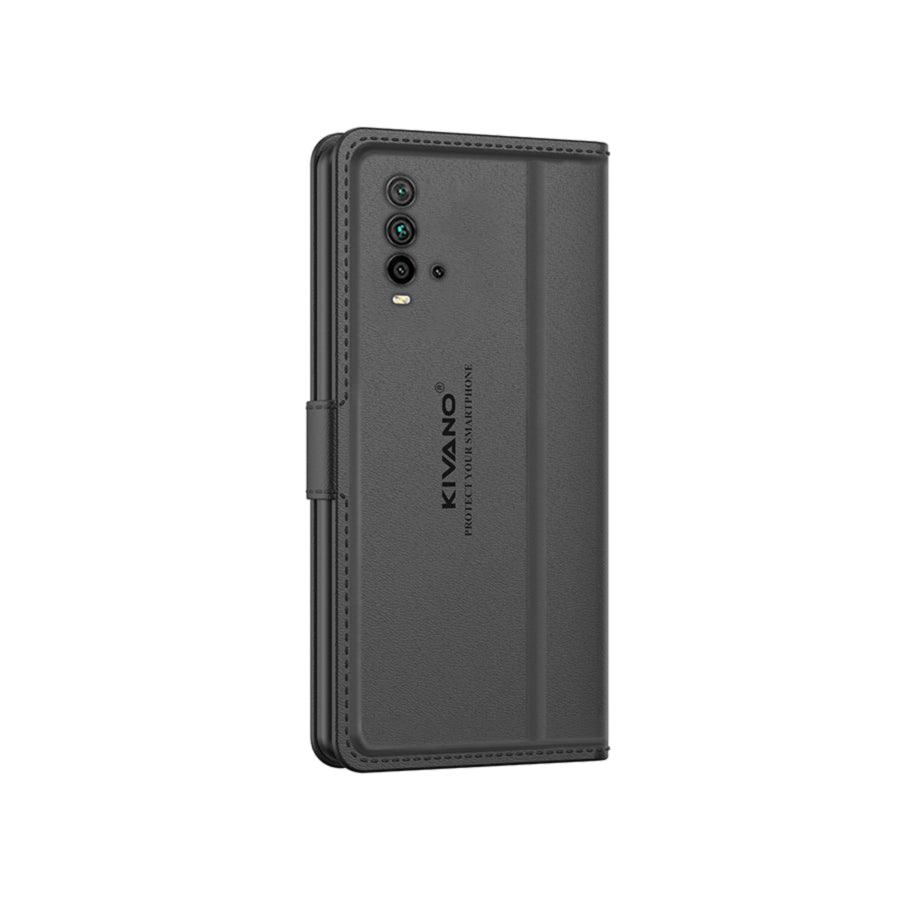 Leather Wallet Case for Xiaomi Redmi 9 Power ?Stylish Flip Folio Cover with Card Holder, Stand, Ideal for Both Men and Women-KIVANO LUXE - Aibex